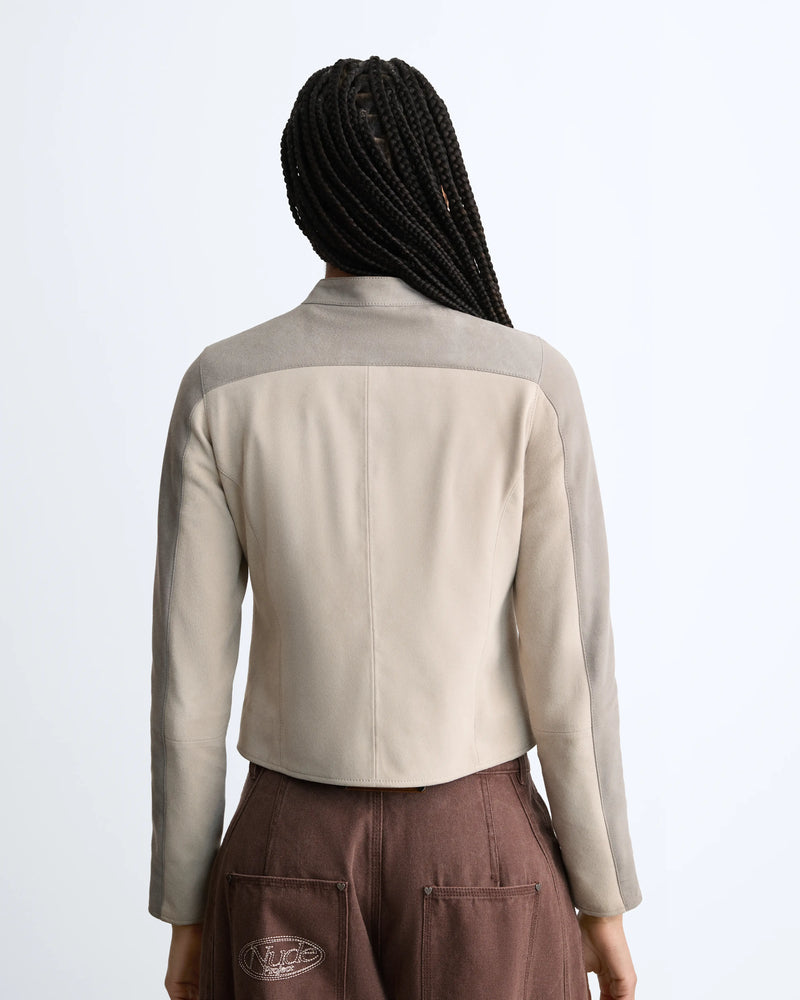 Racing Real Suede Leather Jacket