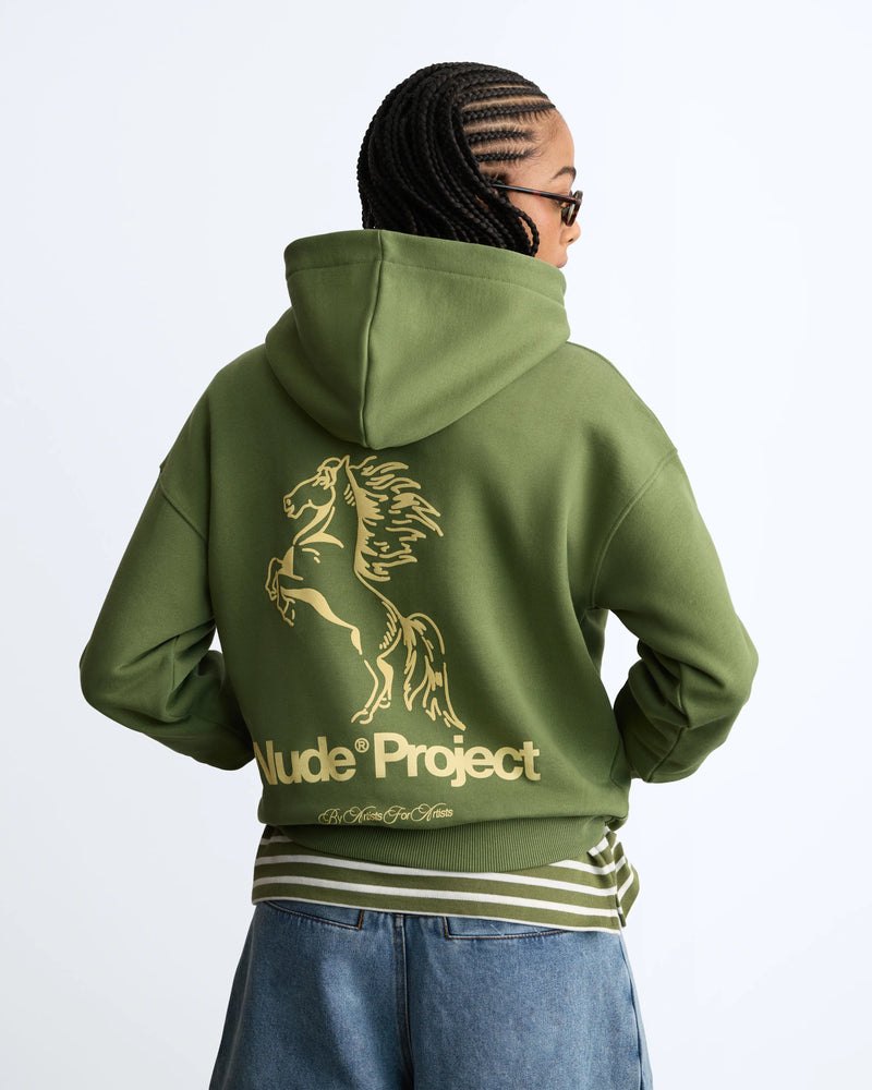 Winning Horse Hoodie Green
