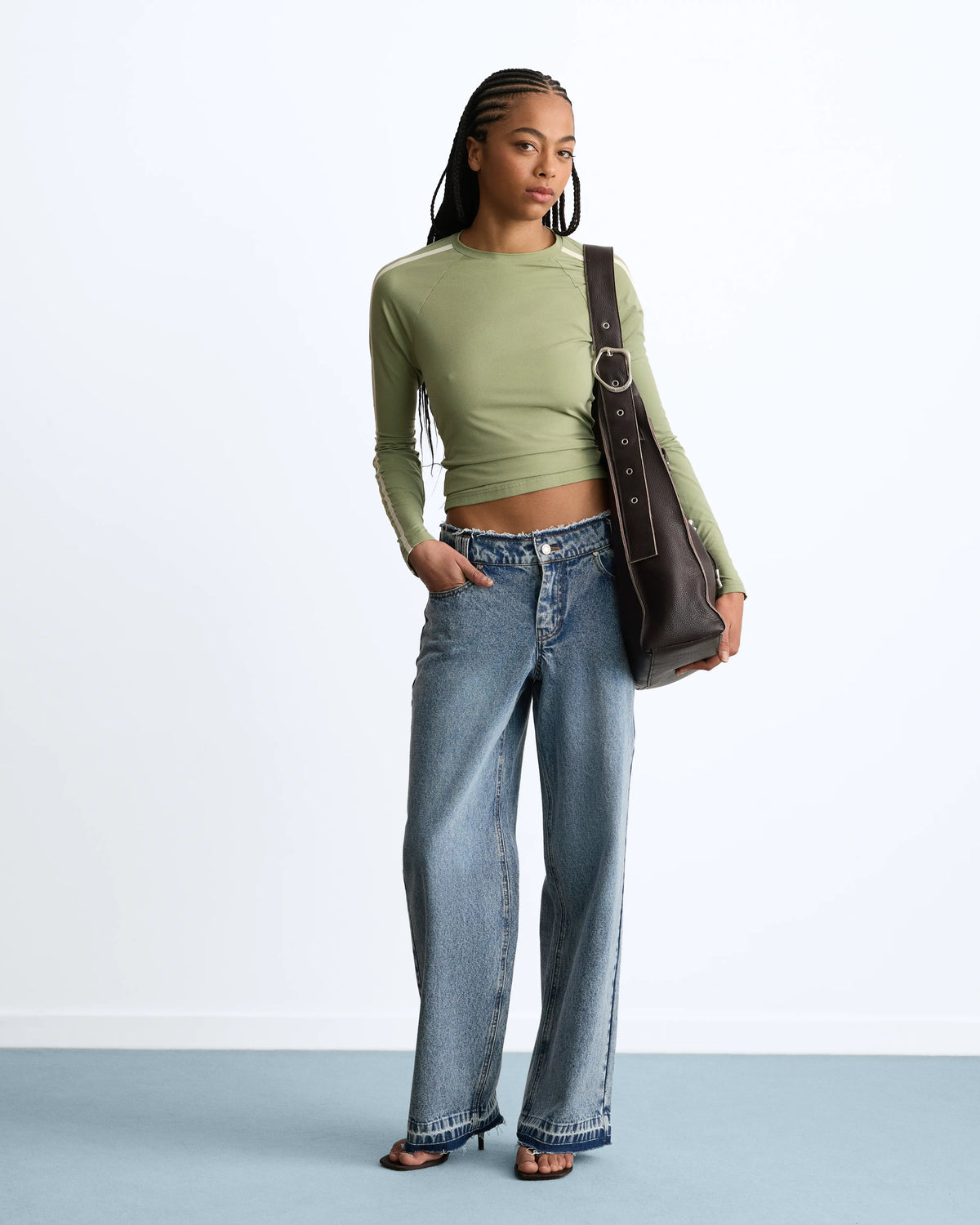 Suzuka Slim Long-Sleeve Tee Green