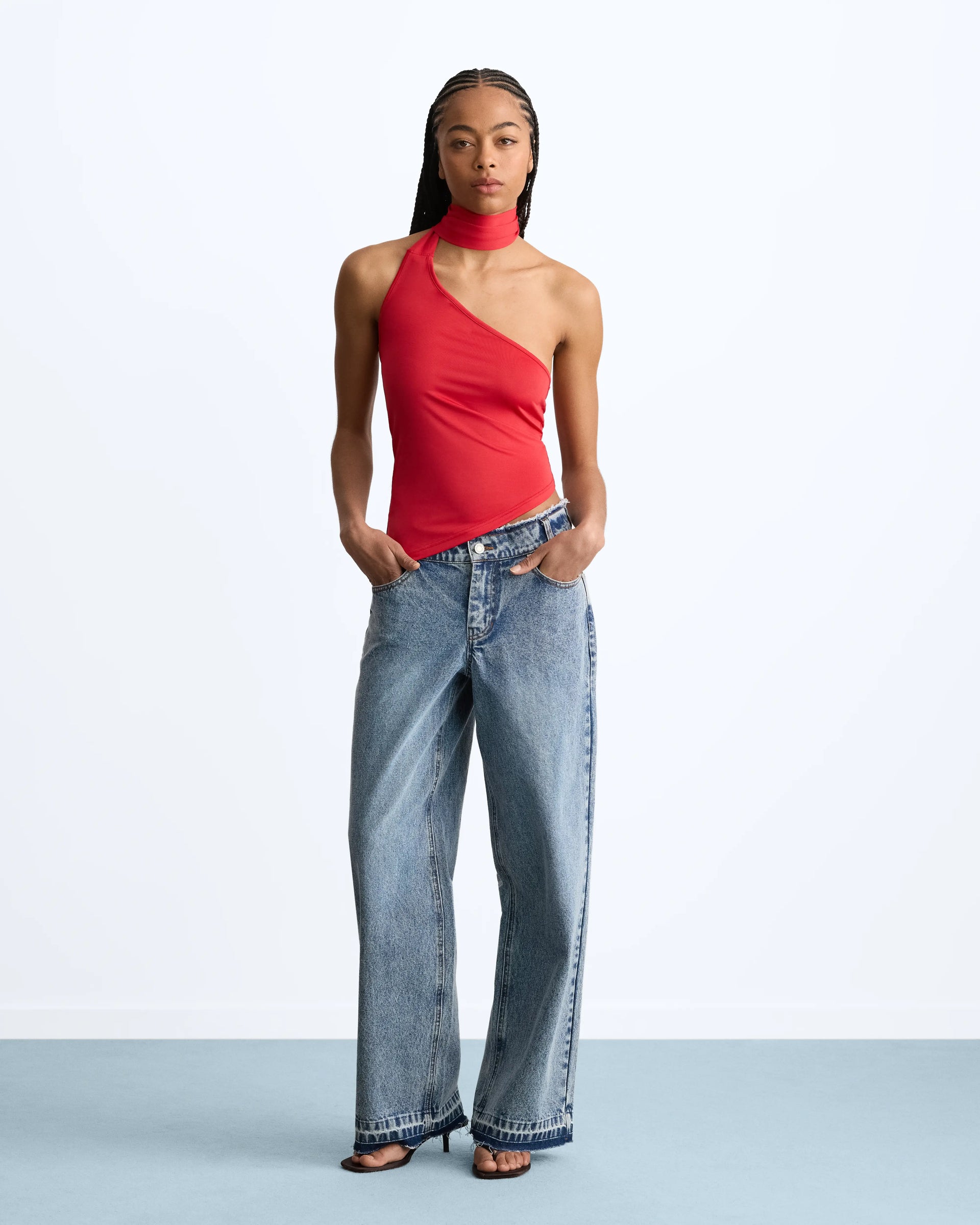 Podium Asymmetric Top Red