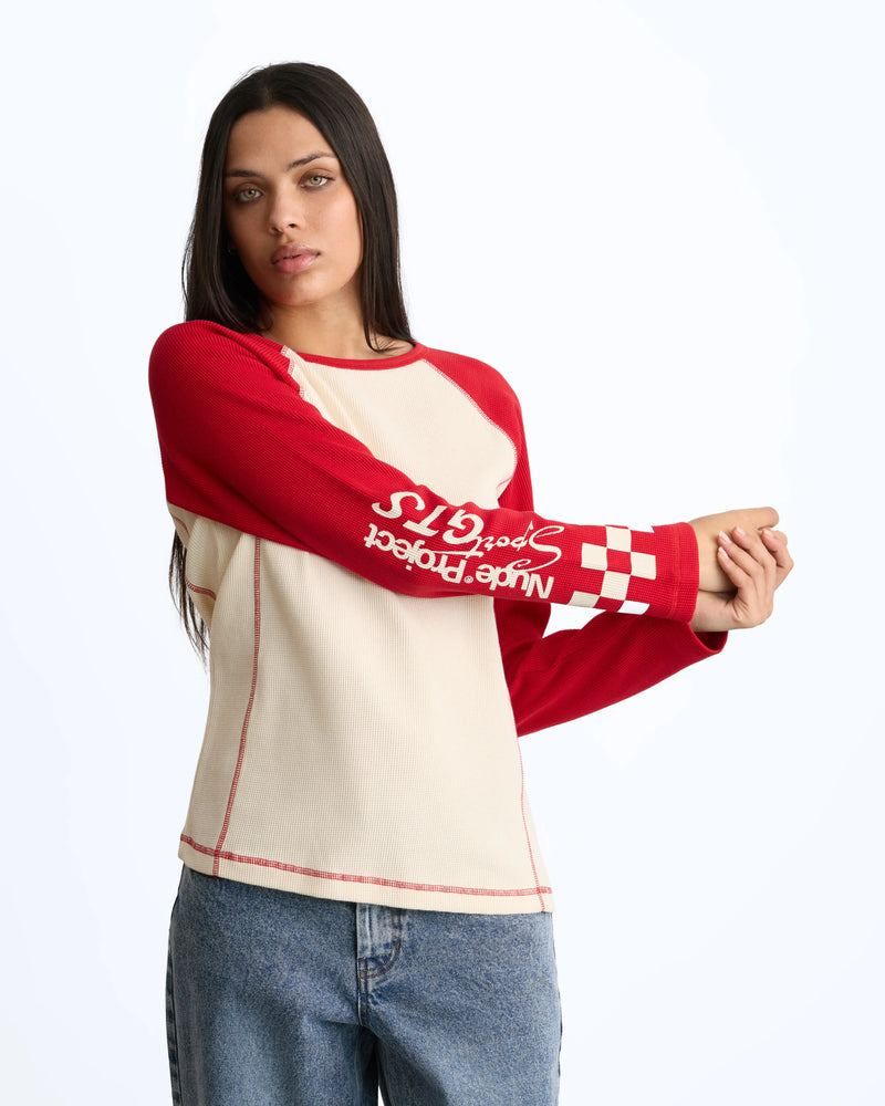 Slim Waffle Long-Sleeve Tee