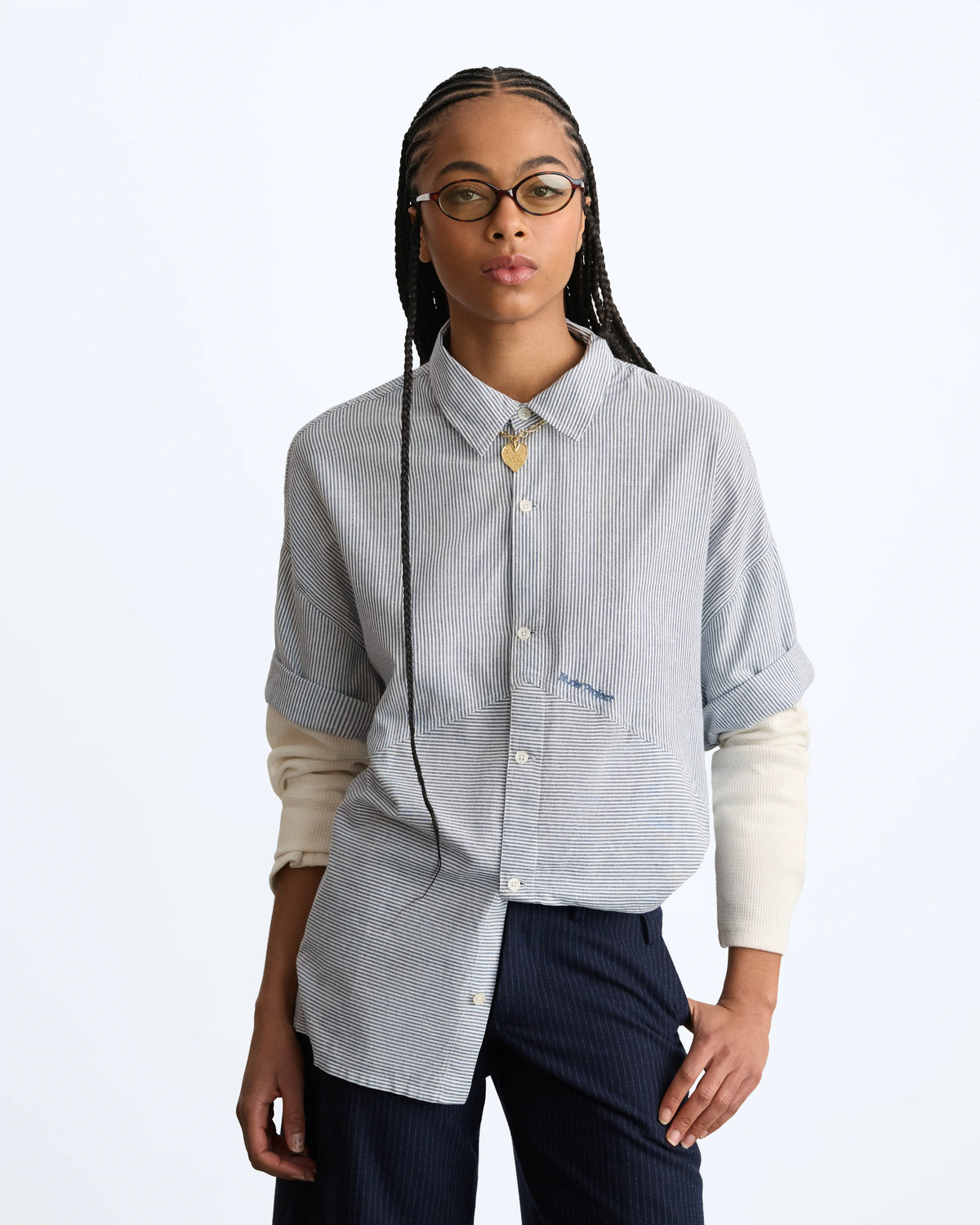 Palier Double Sleeve Shirt Blue