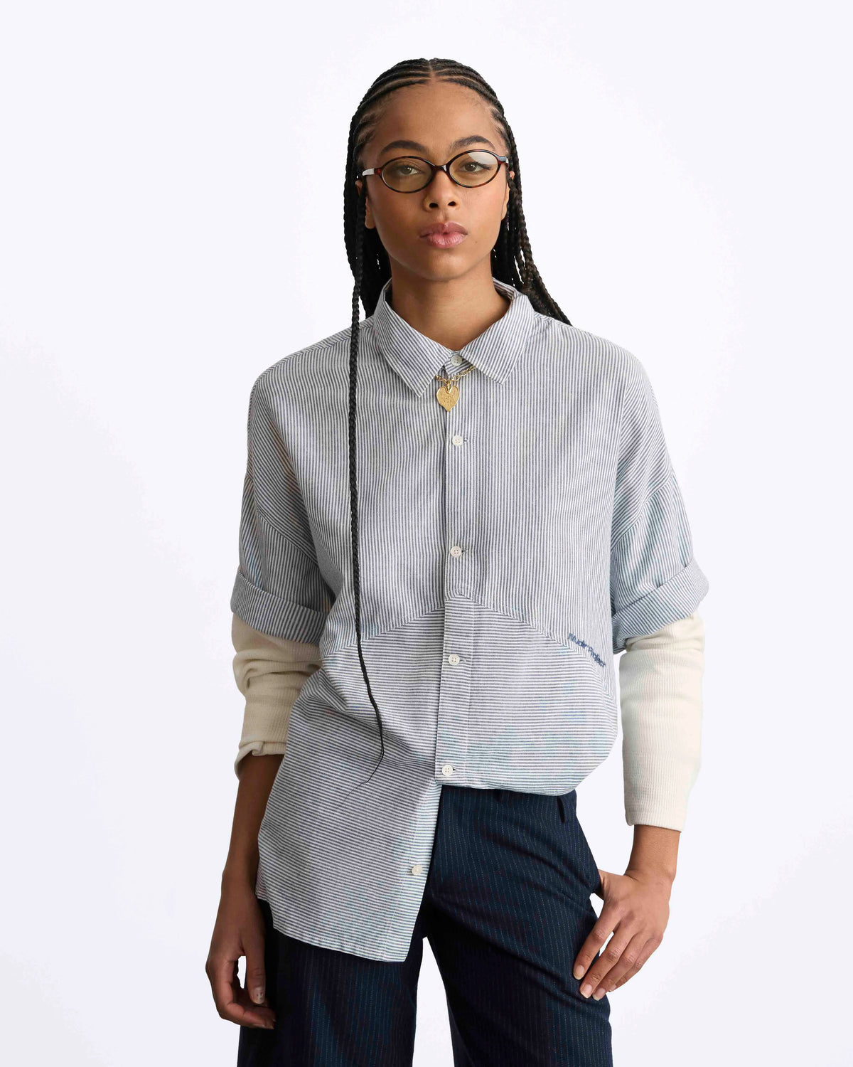 Palier Double Sleeve Shirt Blue