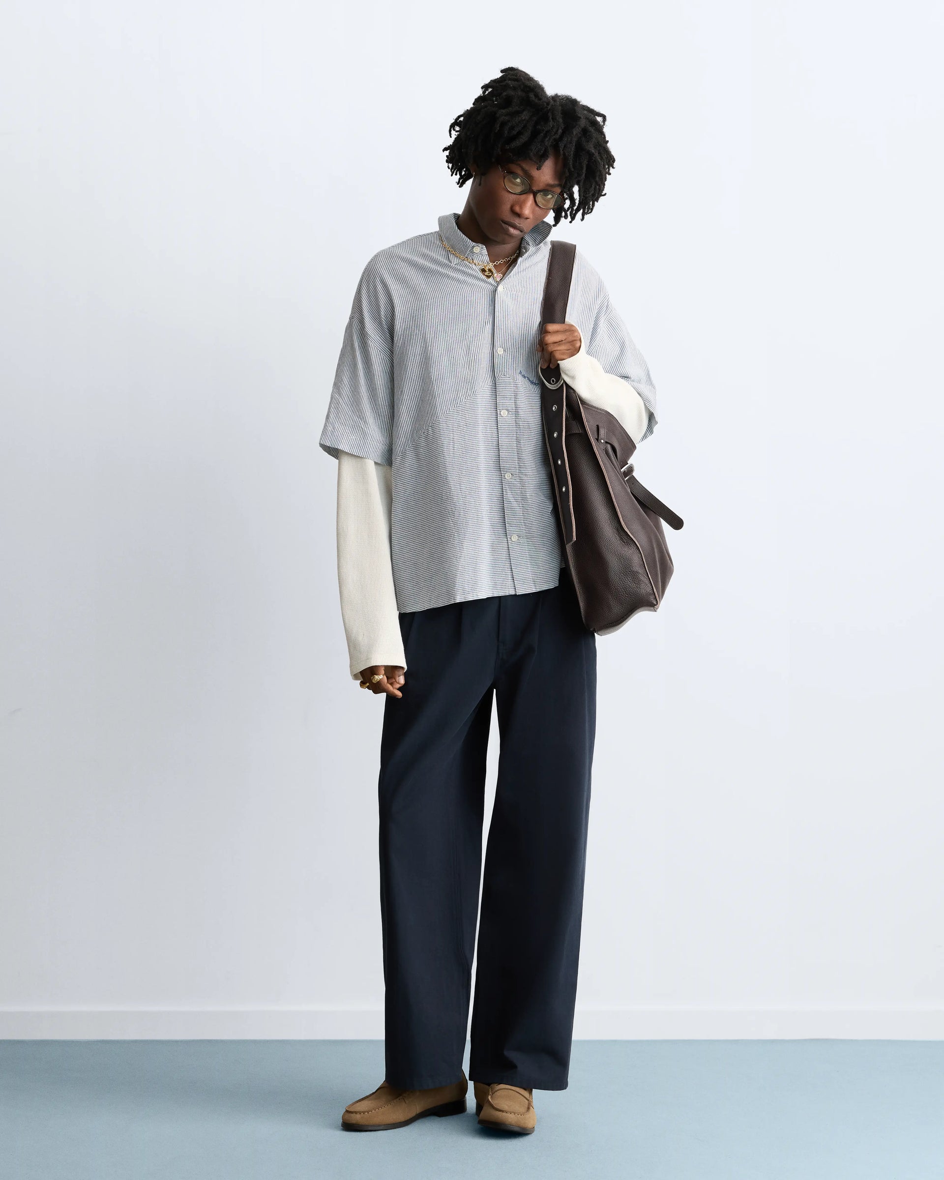 Palier Double Sleeve Shirt Blue