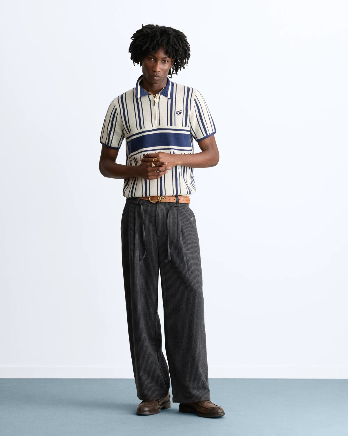 Pierluigi Football Knit Polo