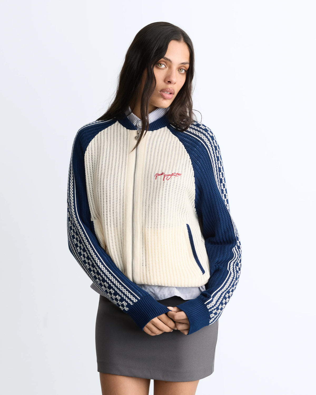 Agneli Knit Bomber Jacket