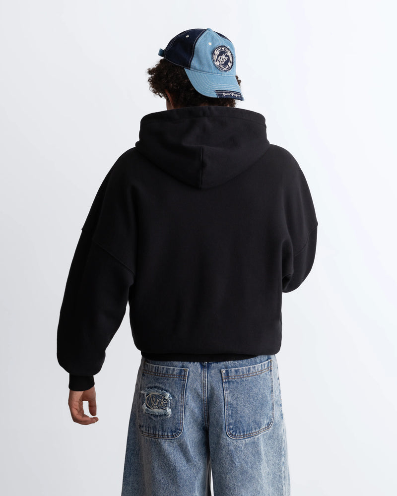 Ayrton Zip-Up Hoodie Black