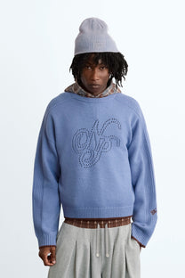 The Employee of the Month Knit Sweater Blue