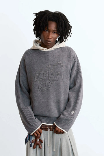 The Employee of the Month Knit Sweater Ash