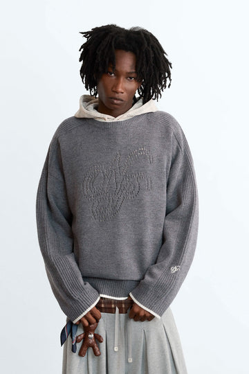 The Employee of the Month Knit Sweater Ash
