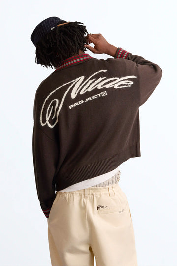 The Consultant Quarter-Zip Knit Brown