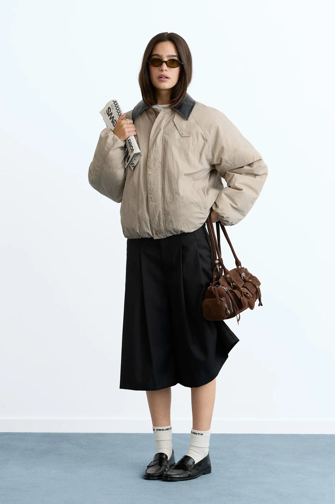 The Freelancer Bomber Jacket Beige