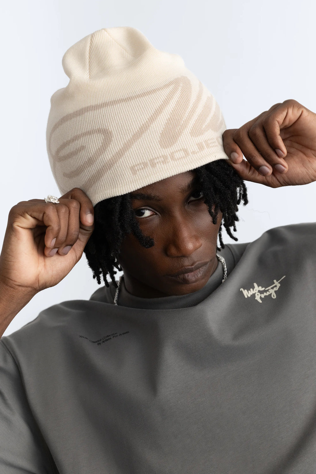 Prime Condom Beanie Ivory