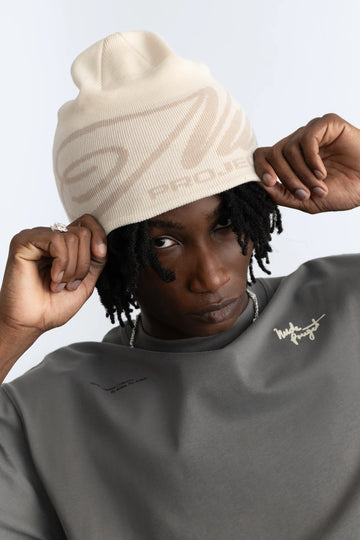 Prime Condom Beanie Ivory