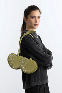 Cherry Leather Bag Green