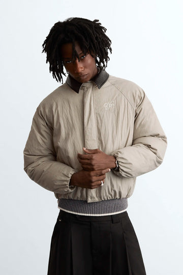 The Freelancer Bomber Jacket Beige