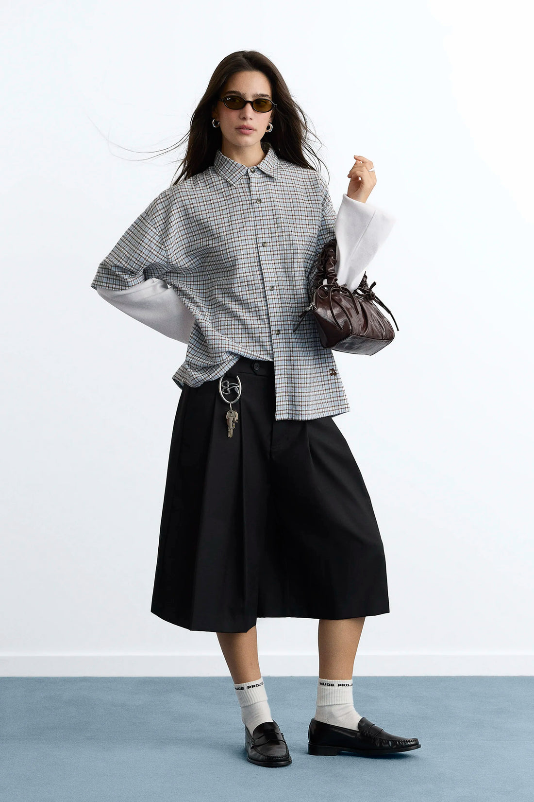 Palier Double Sleeve Shirt Navy