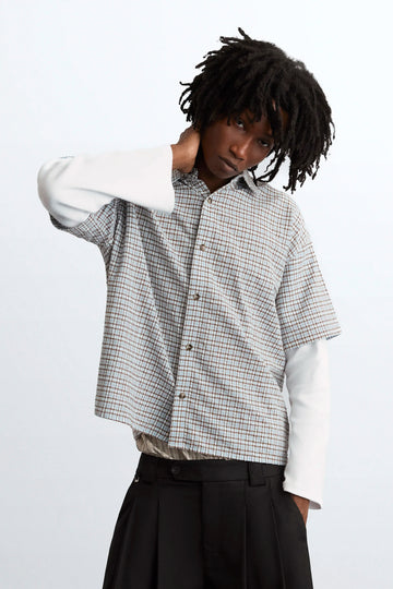 Palier Double Sleeve Shirt Navy