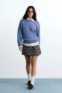 The Employee of the Month Knit Sweater Blue