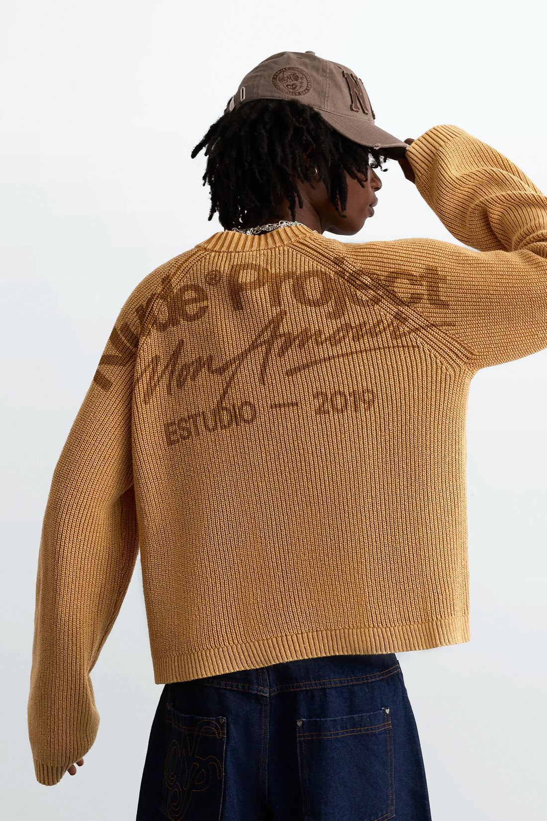 Soju Knit Sweater Dark Orange