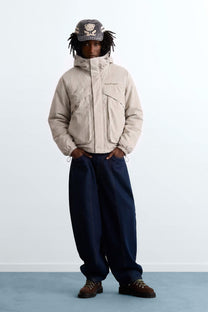 Checked Windbreaker Jacket