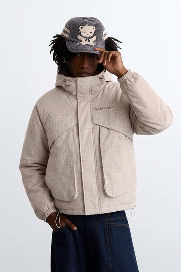 Checked Windbreaker Jacket