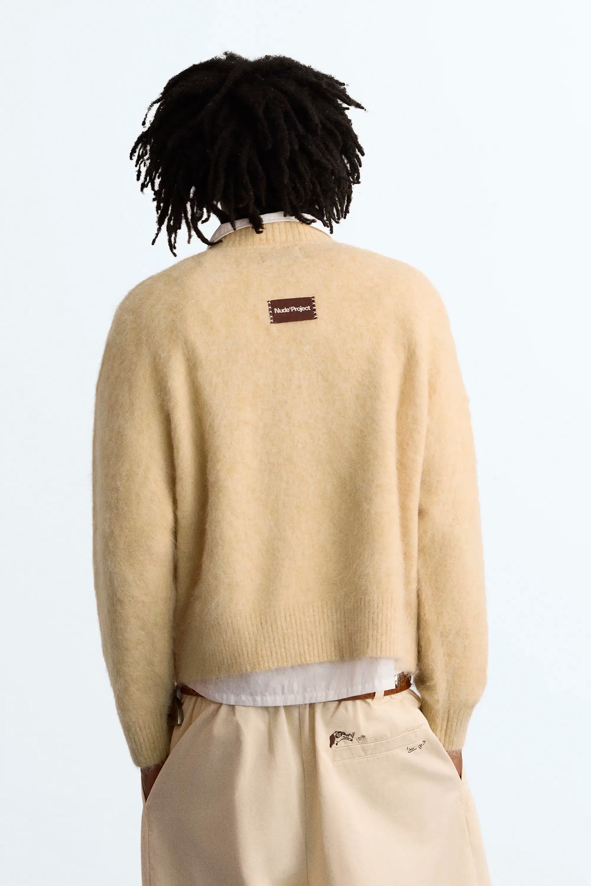 Alpaca Knit Sweater Yellow