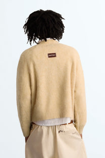 Alpaca Knit Sweater Yellow