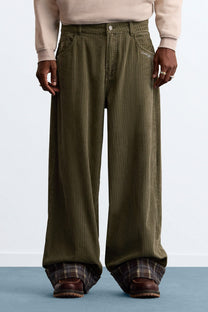 Director Corduroy Pants Green