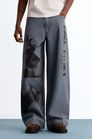Networking Old Baggy Jeans