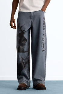 Networking Old Baggy Jeans