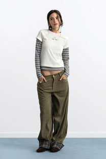 Director Corduroy Pants Green