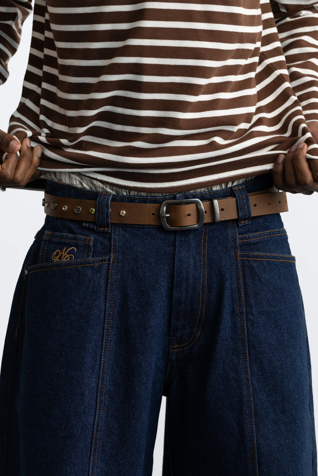 Gem Leather Belt