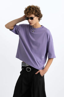 Block Tee Purple