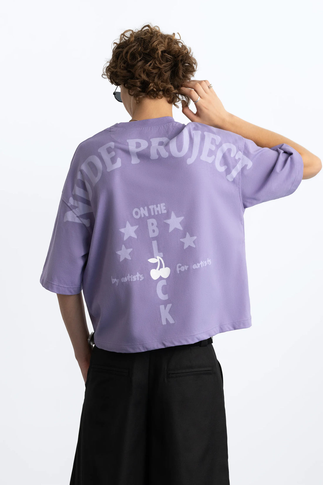 Block Tee Purple