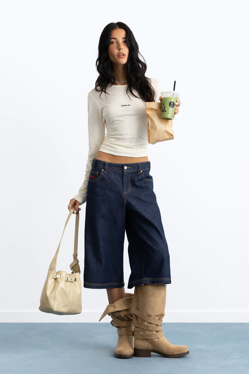 Basic Long-Sleeve Tee White