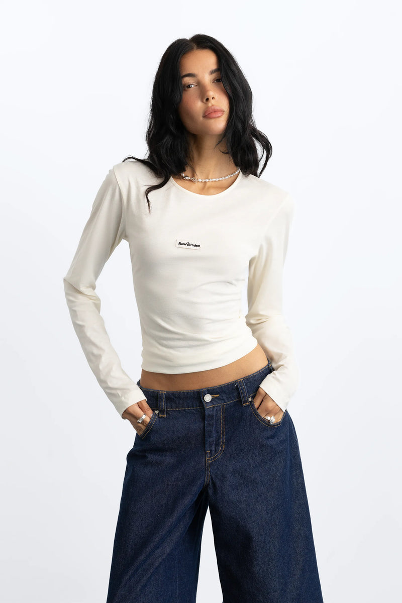 Basic Long-Sleeve Tee White