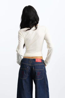 Basic Long-Sleeve Tee White