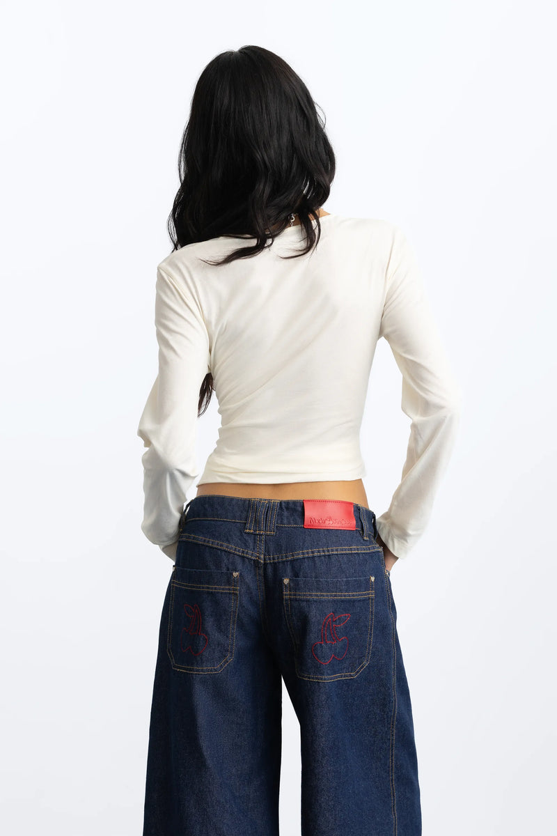Basic Long-Sleeve Tee White