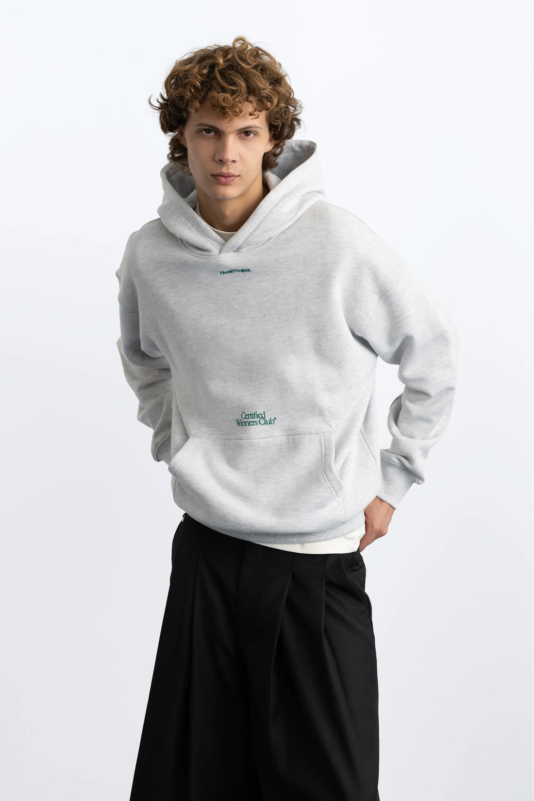 Winner Hoodie Grey Melange