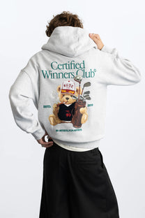 Winner Hoodie Grey Melange