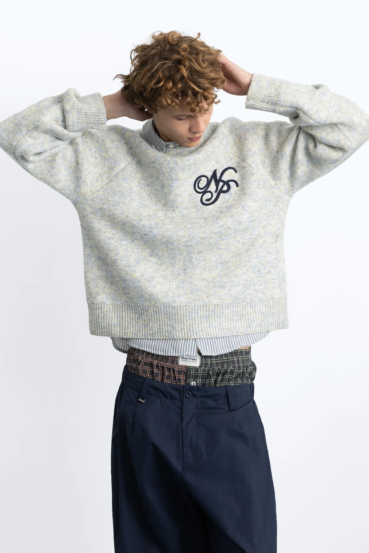 Le Marais Knit Sweater Grey Melange