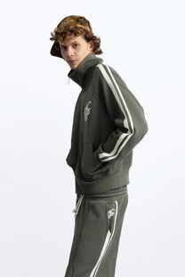 Ying Yang Zip-Up Green