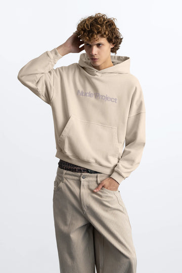 Box Logo Hoodie Ivory