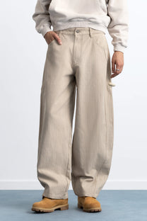Worker Carpenter Pants Beige