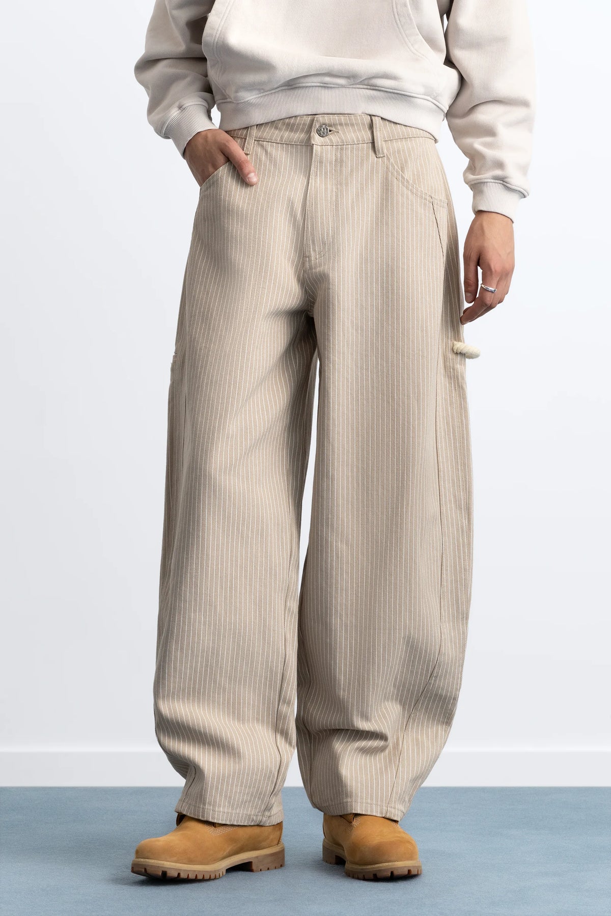 Worker Carpenter Pants Beige