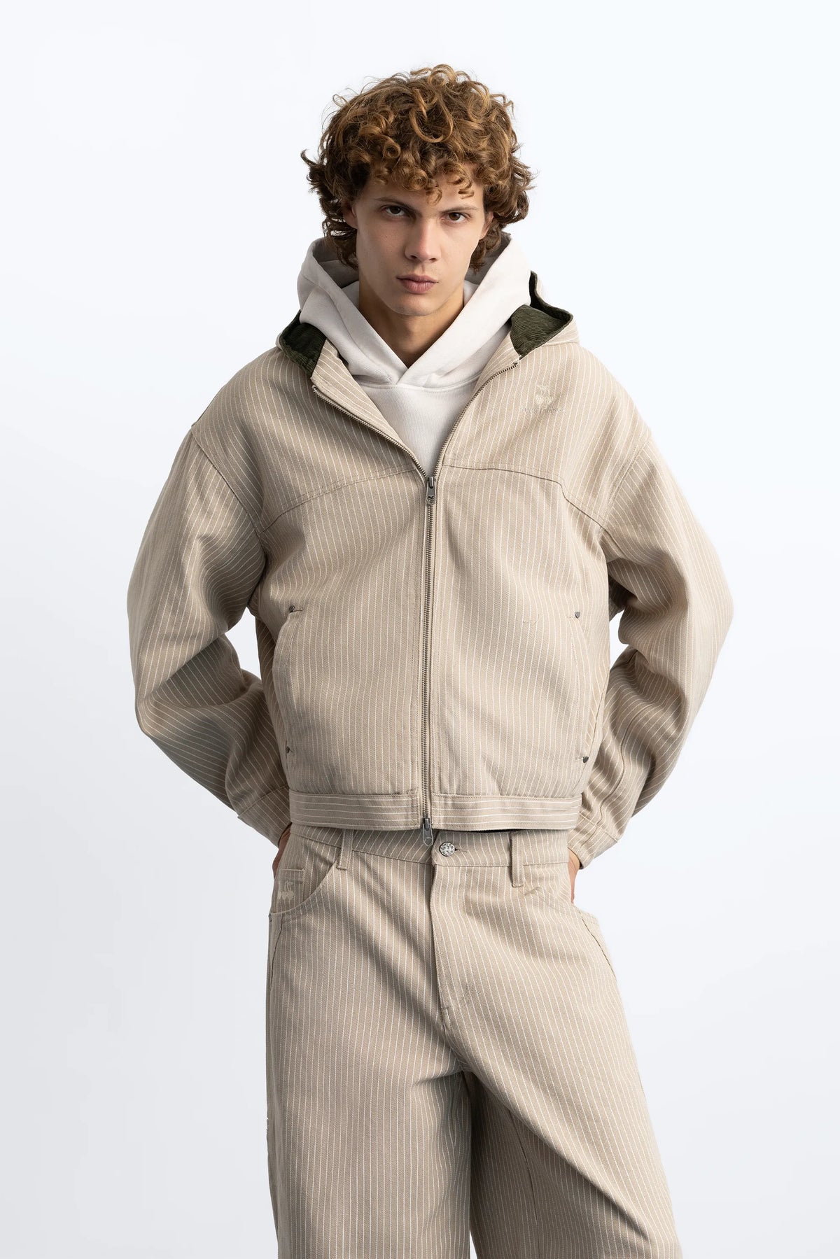 Worker Jacket Canvas Beige