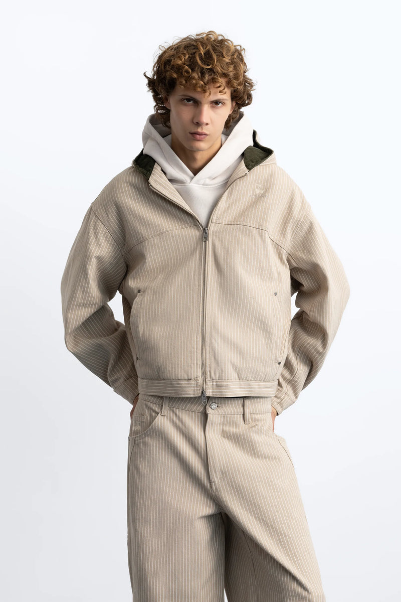 Worker Jacket Canvas Beige