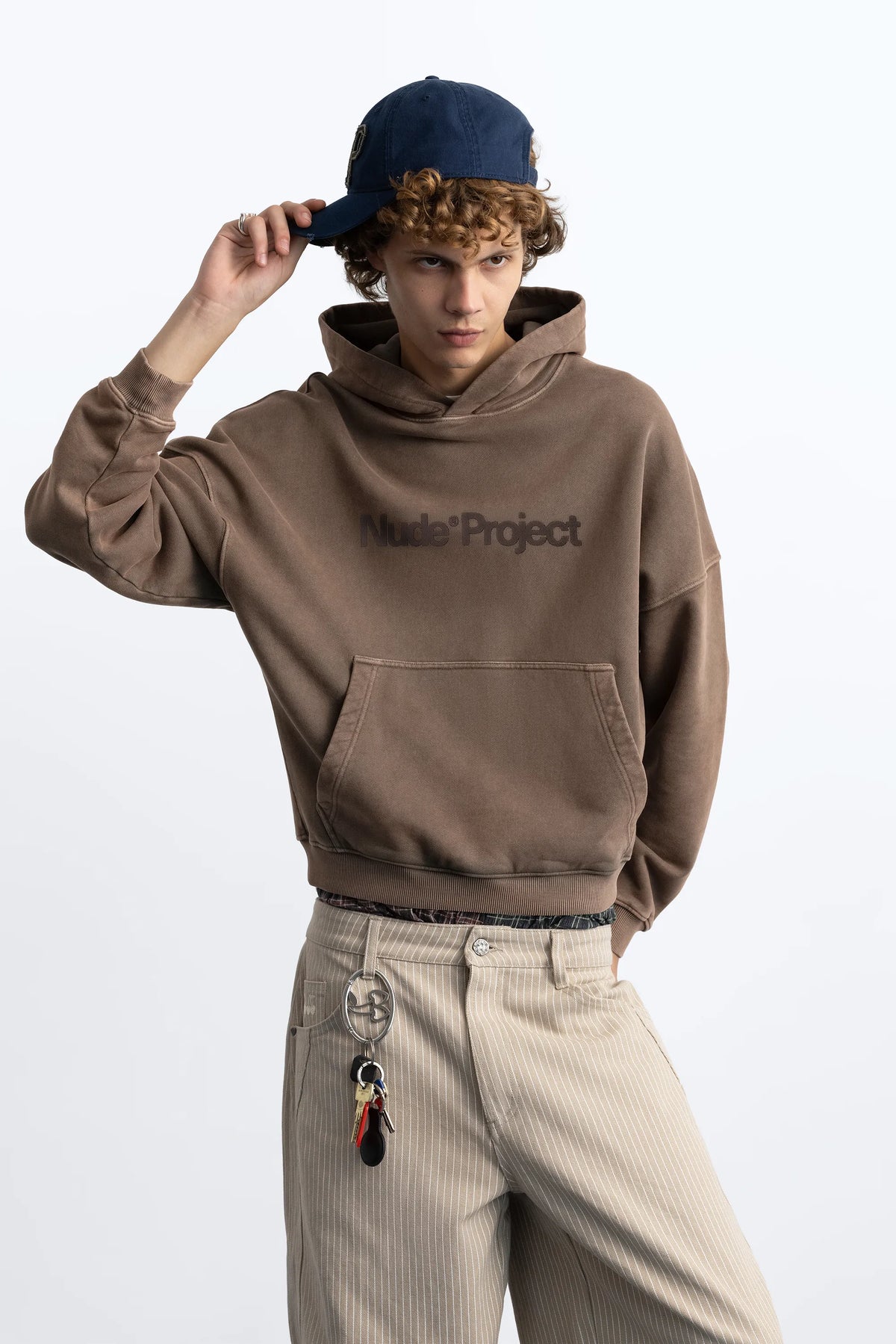 Box Logo Hoodie Brown