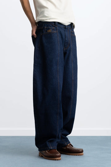 Barrel Jeans Raw Indigo